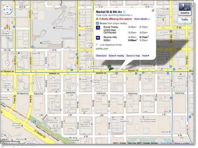 Use las actualizaciones de Google Live Transit para ver si ha perdido el autobús