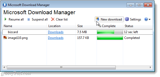 Microsoft Download Manager es una herramienta simple para descargar a través de conexiones inestables o lentas