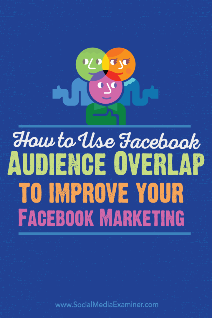 Cómo utilizar la superposición de audiencia de Facebook para mejorar su marketing de Facebook: examinador de redes sociales