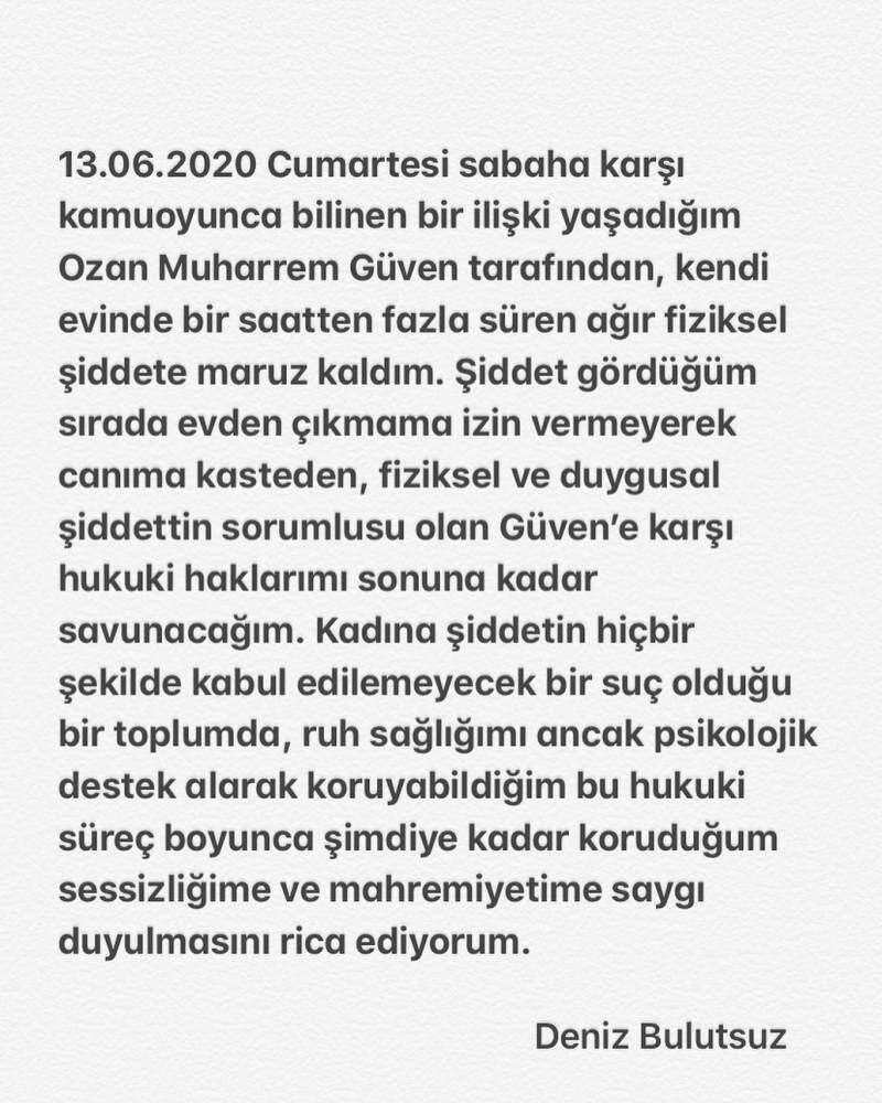 Ozan Güven, quien utilizó la violencia contra Deniz Bulutsuz, comparecerá ante el juez