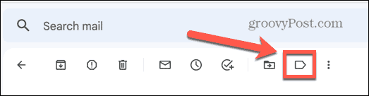 icono de etiquetas de gmail