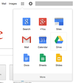 google drive en google mene