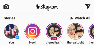 Las historias de Instagram y las repeticiones de videos en vivo se separan en dos notificaciones en el banner de Historias.