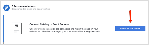 Botón de fuente de evento de Facebook Connect
