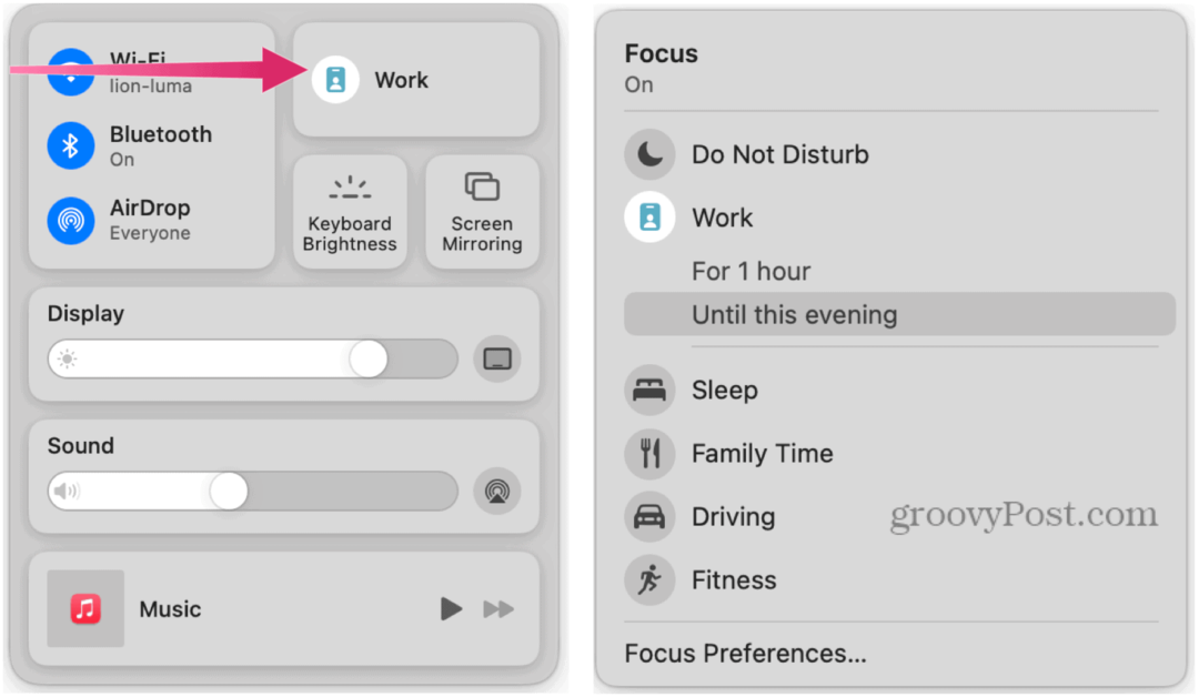 Cómo usar Apple Focus en Mac para una mejor concentración