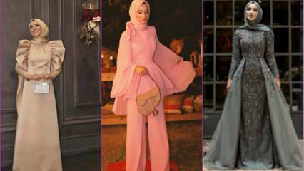 Los vestidos de noche hijab más hermosos que puedes usar para bodas de invierno