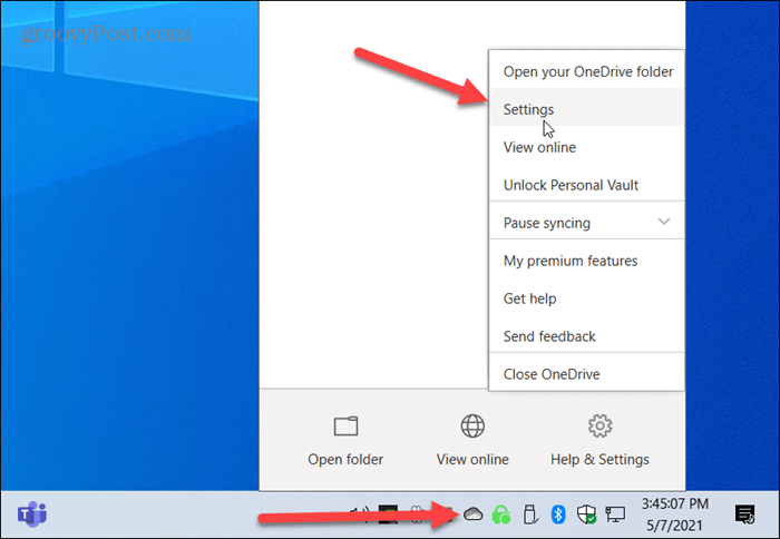 Configuración de Microsoft OneDrive