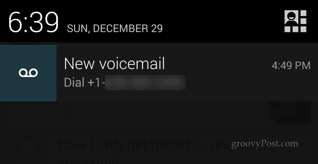 Eliminar la molesta notificación de correo de voz en Android