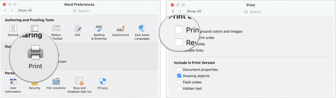 Cómo imprimir el color de fondo de un documento de Microsoft Word