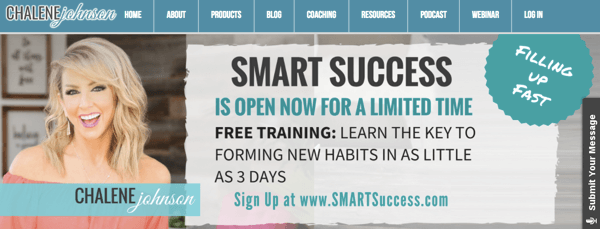 Promoción del producto Smart Success de Chalene Johnson