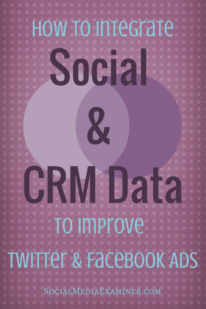 Cómo integrar datos sociales y CRM para mejorar sus anuncios de Twitter y Facebook: examinador de redes sociales