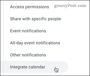 Integrando un calendario en Google Calendar