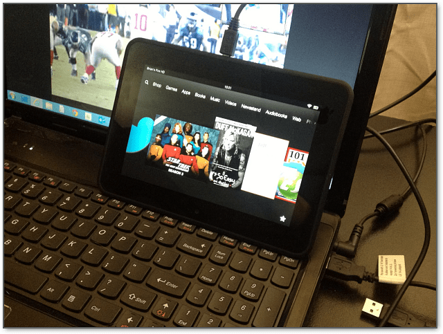 Enchufe Kindle Fire HD Windows 8