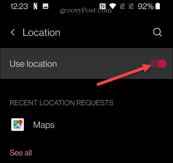 calibrar google maps Usar ubicación