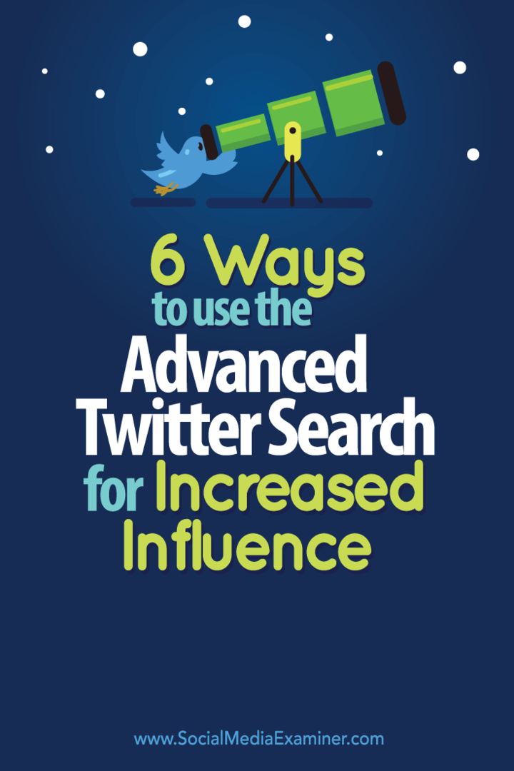 aumentar la influencia con búsquedas avanzadas en twitter