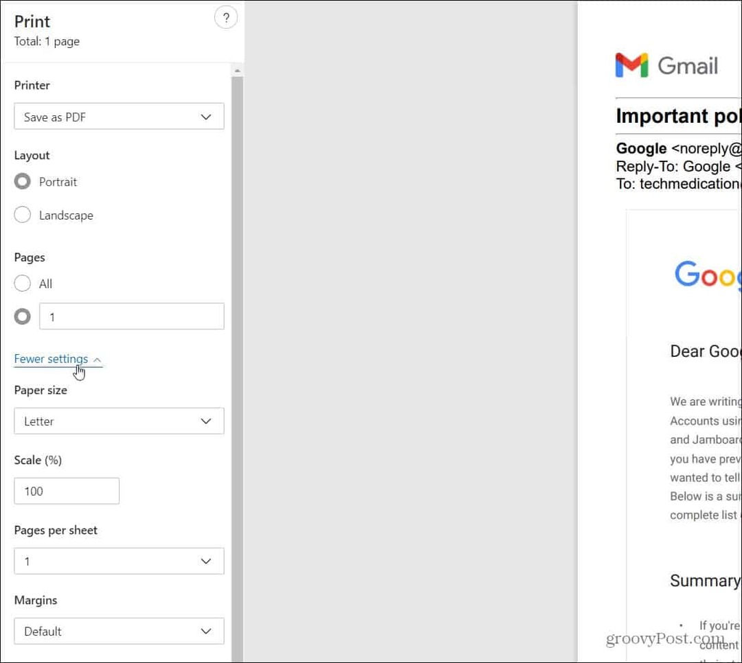 Cómo guardar un mensaje de Gmail como PDF