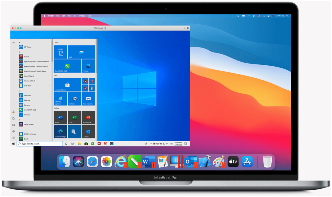 Windows 10 en M1 Macs Parallels Desktop 16 para Mac